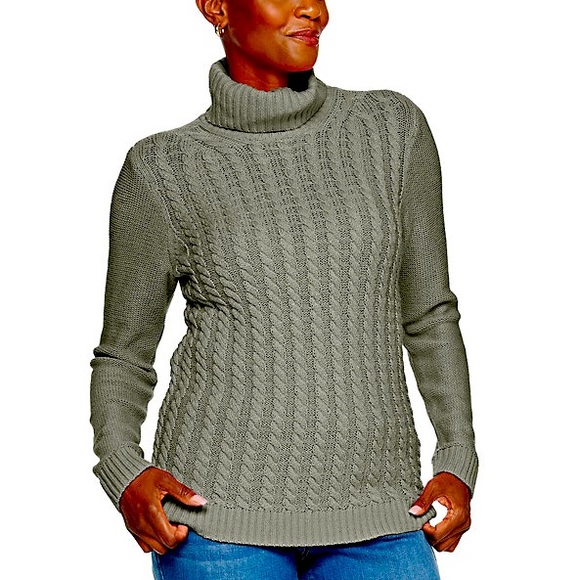 Size Large Grey Croft Barrow Turtleneck 